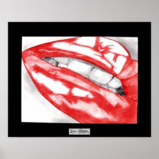 Hot Lips Scarlet Poster