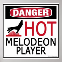Hot Melodeon Player Poster