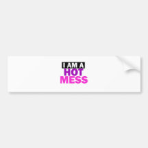 HOT MESS BUMPER STICKERS
