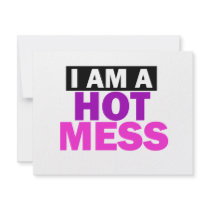 HOT MESS PERSONALIZED INVITATION