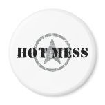 Hot Mess Fridge Magnets