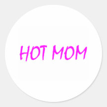 Hot Mum (Pink) Sticker