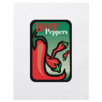 Hot Pepper Text Graphic two chilis