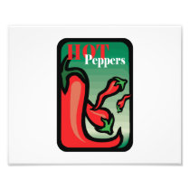 Hot Pepper Text Graphic two chilis
