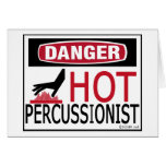 Hot Percussionist Card