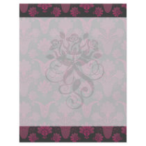 hot pink and black damask custom flyer
