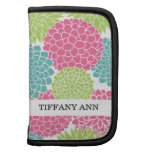 Hot Pink and Lime Green Flowers Pattern Planners