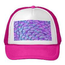 Hot Pink and Purple Peacock Feathers Hat
