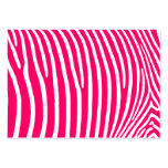 Hot Pink and White Zebra Print Business Card Templates