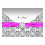 Hot Pink Bat Mitzvah Invite