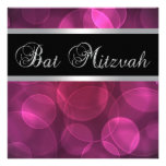 Hot Pink Bat Mitzvah Invites