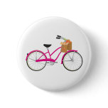 Hot PInk Bicycle with Oranges buttons