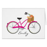 Hot PInk Bicycle with Oranges cards