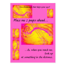 Hot pink- bookmark/ postcard