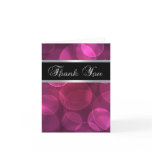 Hot Pink Bubbles Thank You Cards