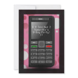 Hot Pink Cell Phone Teen Birthday Party Invitation