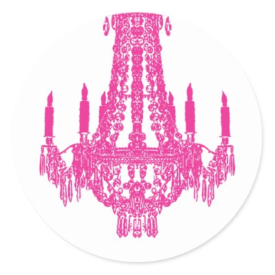 Pink Chandelier on Hot Pink Chandelier Stickers By Colourfuldesigns