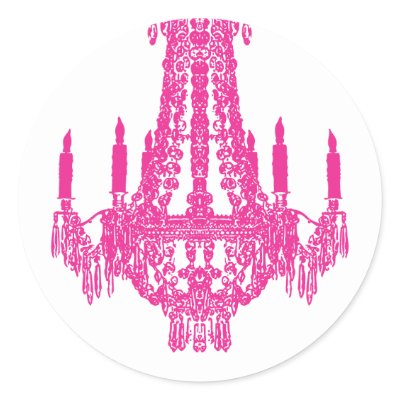 Pink Chandelier on Hot Pink Chandelier Stickers By Colourfuldesigns