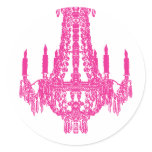 Hot Pink Chandelier Stickers