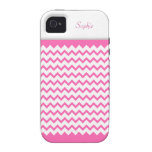 Hot Pink Chevrons Zig Zag iPhone 4 Vibe Case iPhone 4/4S Cover