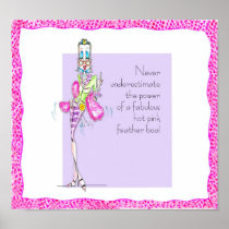 Hot Pink Feather Boa poster
