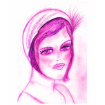 hot pink flapper t-shirts