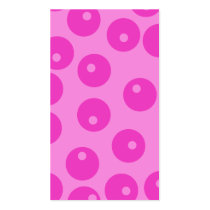 Hot Pink Funky Retro Pattern. Business Card