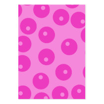 Hot Pink Funky Retro Pattern. Business Card