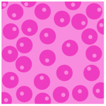 Hot Pink Funky Retro Pattern. Photo Sculptures