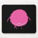 hot pink fuzzy duzzle monster mousepads