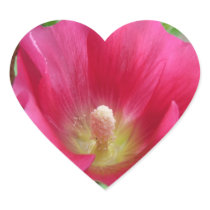 Hot Pink Hollyhock Photo Stickers