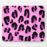 Hot Pink Leopard Mouse Mats