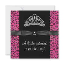 Hot Pink Leopard Princess Baby Girl Baby Shower