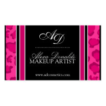 Hot Pink  Leopard Print  | Business Card