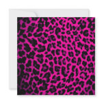 Hot Pink Leopard Print Personalized Invites