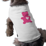 Hot Pink Love Teddy Dog Shirt