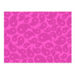 Hot Pink Paisley. postcards