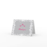 Hot Pink Shoes Bridal Shower Thank You Card