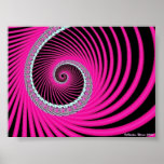 Hot Pink Spiral posters
