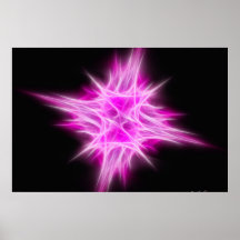 Hot Pink Star 1 Poster