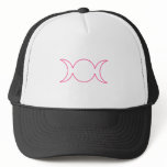 Hot Pink Triple Goddess Outline hats