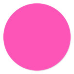 Hot Pink with Lime Green Border Stickers