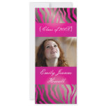 Hot Pink Zebra/Graduations Party Invitations