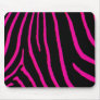Hot Pink Zebra Print Mouse Pads