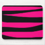 Hot pink zebra print mousepads