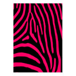 Hot Pink Zebra Stripes Business Card