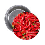 Hot Red Chilli Peppers Outdoors in the Summer Sun Pin