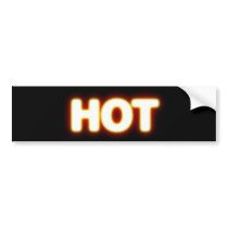 HOT Red Hot White Glowing Logo