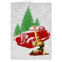 Hot Rod and Pin Up Christmas cards