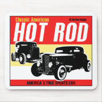Hot Rod - Classic American Sports Car Mouse Pad